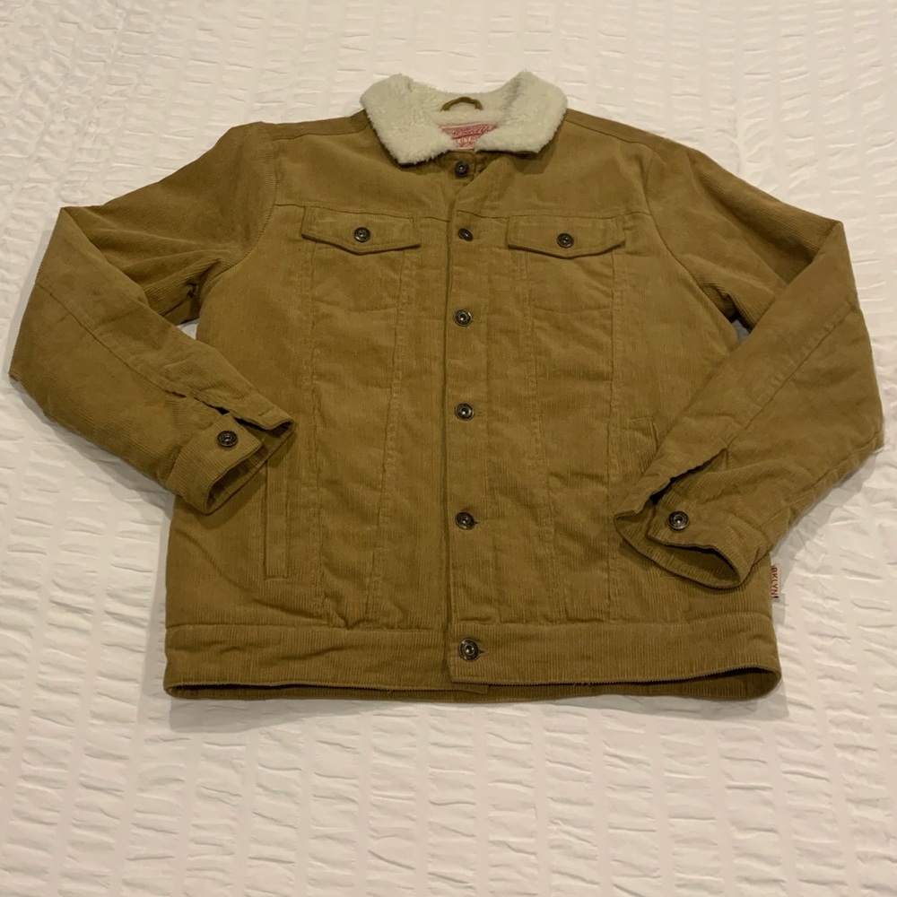 Brooklyn Cloth Mfg Co corduroy fleece lined trucker jacket